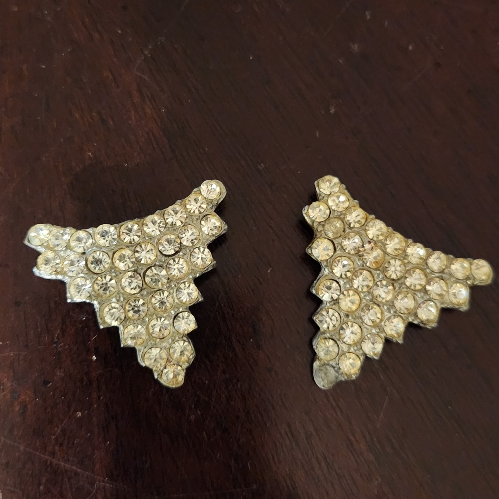 Vintage Rhinestone Shoe Clips